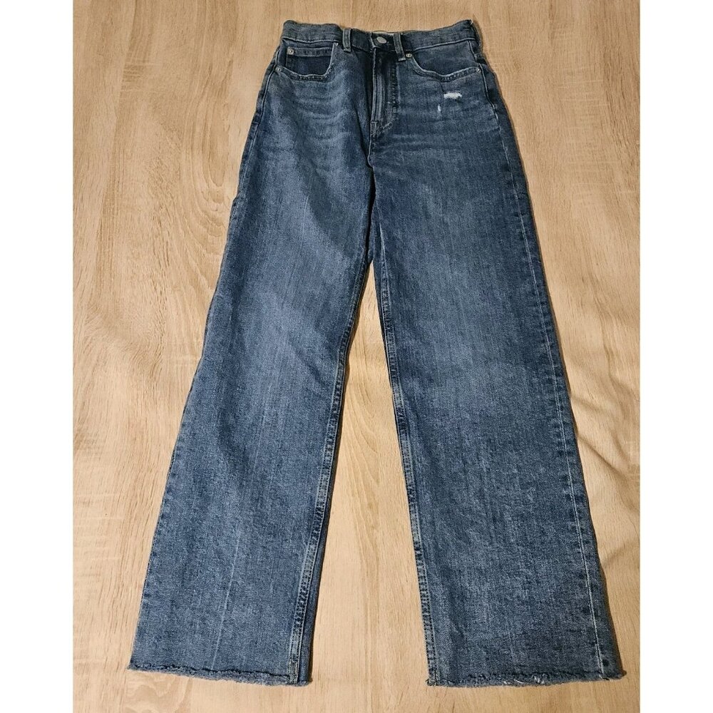 Everlane The Way-High Jean in Distressed Medium Denim Size 24